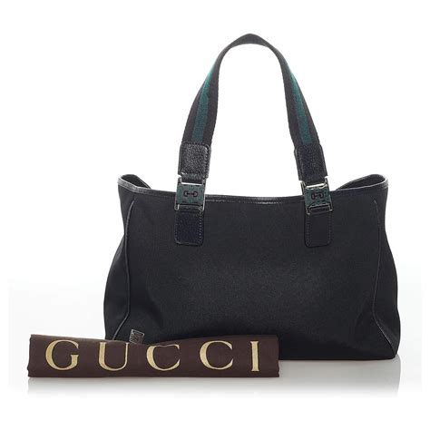 borsa gucci tela nera|Gucci borse.